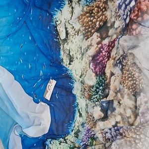 Sarong for the sea,foulard,blue, Giadamarina made in Italy